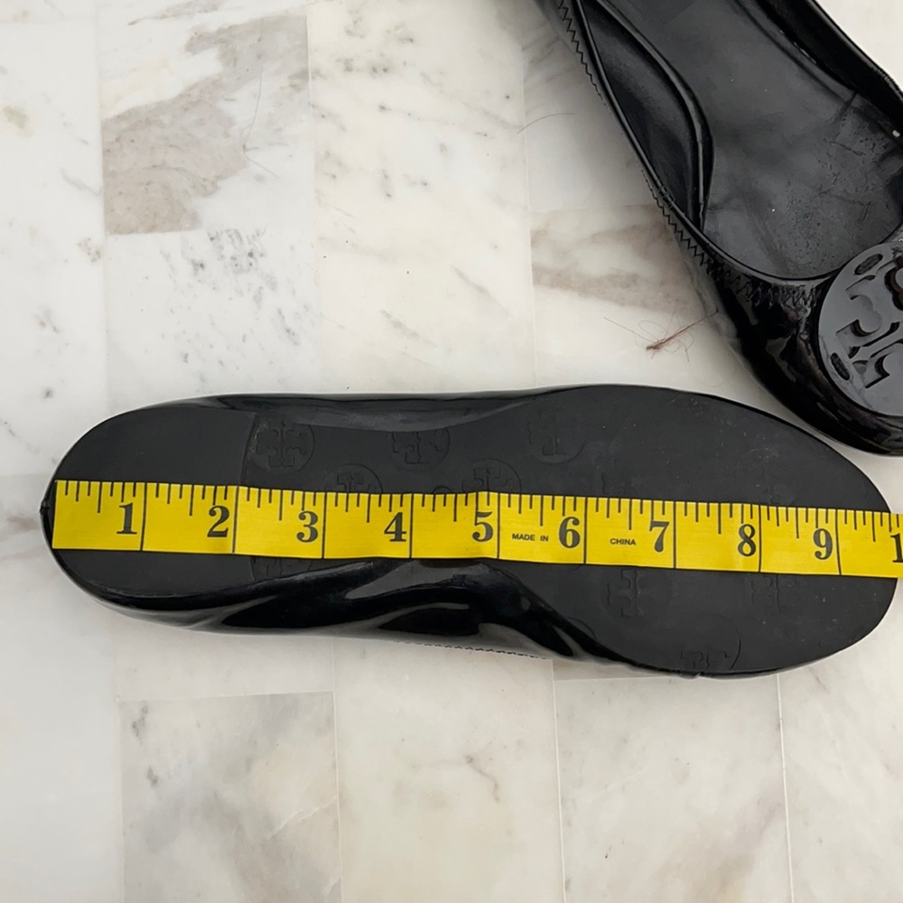 Tory Burch | Reva Black Patent Ballet Flats - Picture 7 of 7